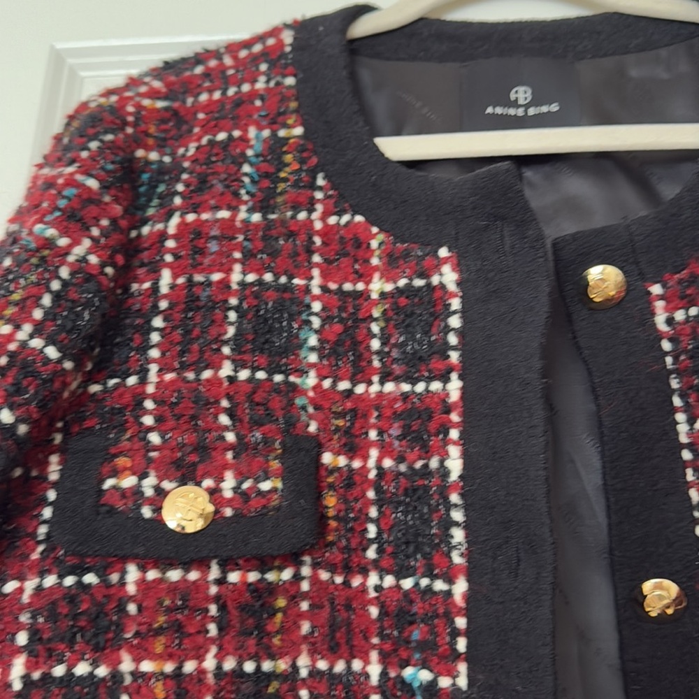 Tweed plaid Lydia jacket - Picture 2 of 3